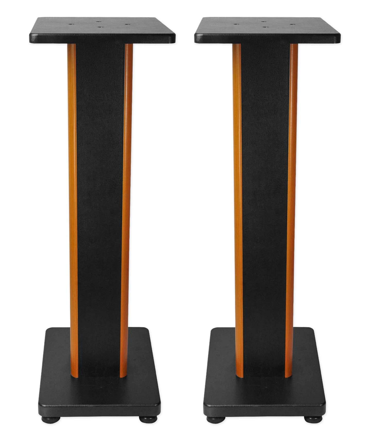 Rockville 28" 2-Tone Bookshelf Speaker Stands Surround Sound Home Theater (RHT28C)