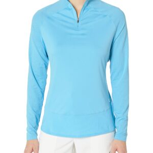 Puma Golf 2020 Women's Mesh 1/4 Zip, Ethereal Blue, Double x Large