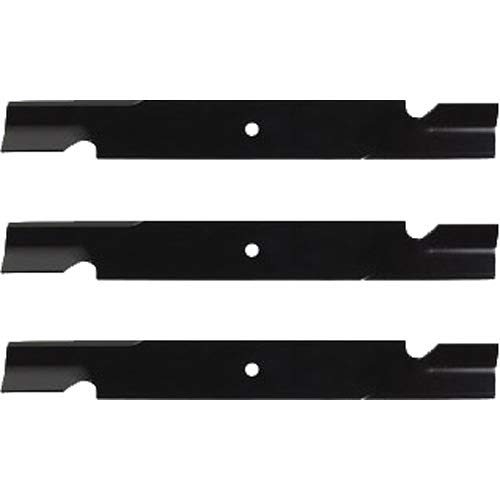 (3 Pack) Premium High Lift - Notched Replacement XHT Lawn Mower Blade Fits Toro/Wheel Horse 110-0404 | 24.4375" x 3" / 0.625" Hole