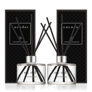 cocodor signature reed diffuser/floral bouquet / 6.7oz(200ml) / 2 pack/reed diffuser, reed diffuser set, oil diffuser & reed diffuser sticks, home decor & office decor, fragrance and gifts