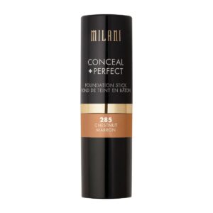 Milani Conceal + Perfect Foundation Stick - Chestnut (0.46 Ounce) Vegan, Cruelty-Free Cream Foundation - Cover Under-Eye Circles, Blemishes & Skin Discoloration for a Flawless Finish