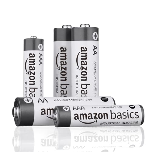 Amazon Basics 300-Pack AA Alkaline Industrial Batteries, 1.5 Volt, 5-Year Shelf Life