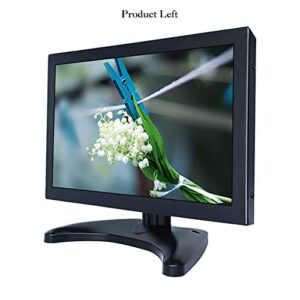 iChawk 10.1" inch PC Monitor 1280x800 16:10 720p Full View Widescreen BNC HDMI-in VGA Metal Shell Built-in Speaker LCD Screen Monitor for Industrial Medical Equipment, PC Display, PS4 W101MN-59