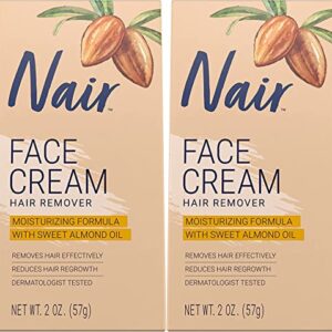 Nair Hair Remover Face Cream, 2 Oz, Pack of 2