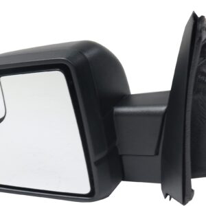 Kool-Vue Mirror Compatible with 2015-2020 Ford F-150 Driver Side Manual Folding, Textured Black, Blind Spot Glass, Manual Glass