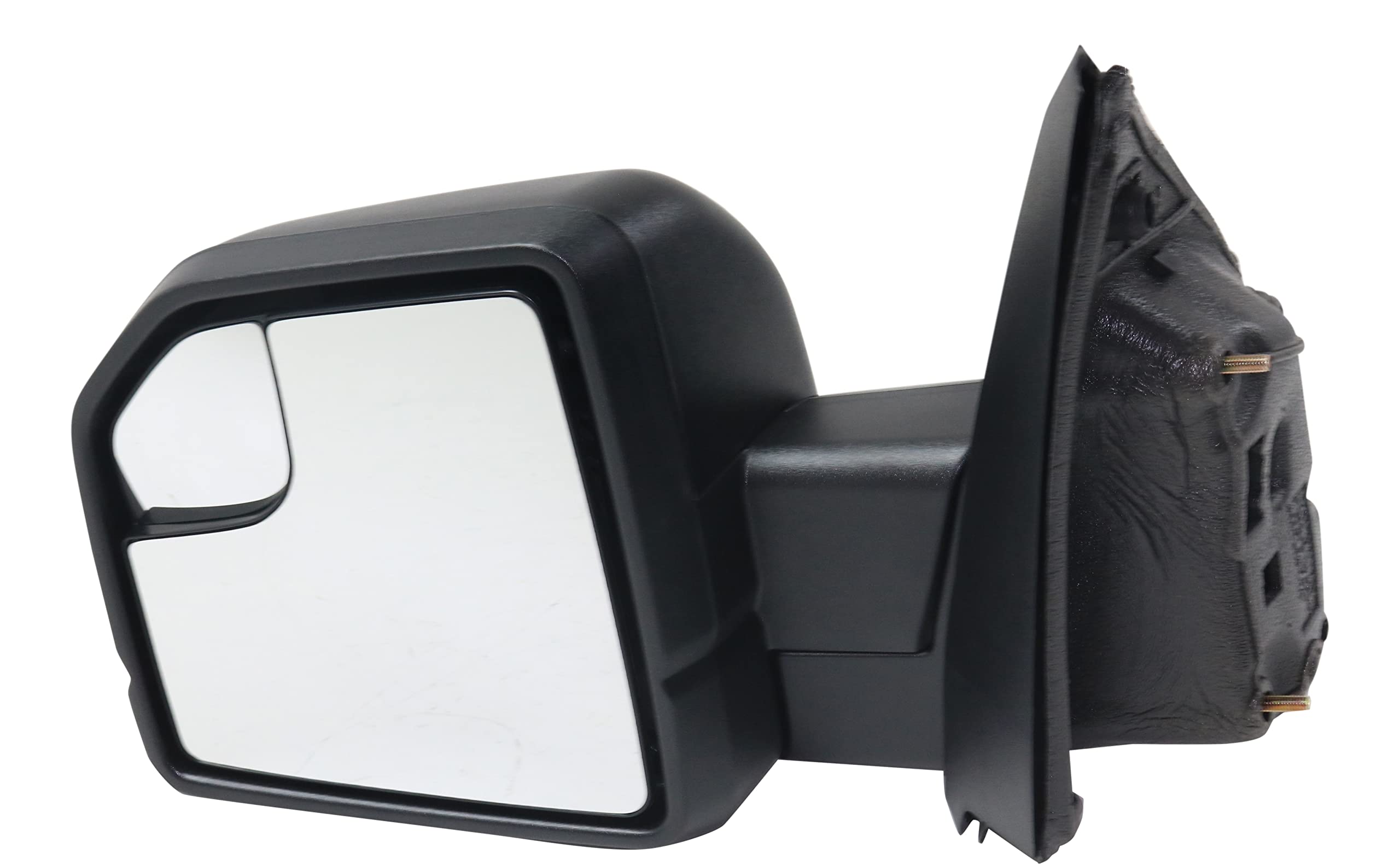 Kool-Vue Mirror Compatible with 2015-2020 Ford F-150 Driver Side Manual Folding, Textured Black, Blind Spot Glass, Manual Glass