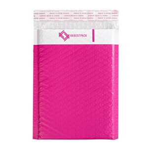 kkbestpack 6x10 pink poly bubble mailers shipping envelopes pack of 25