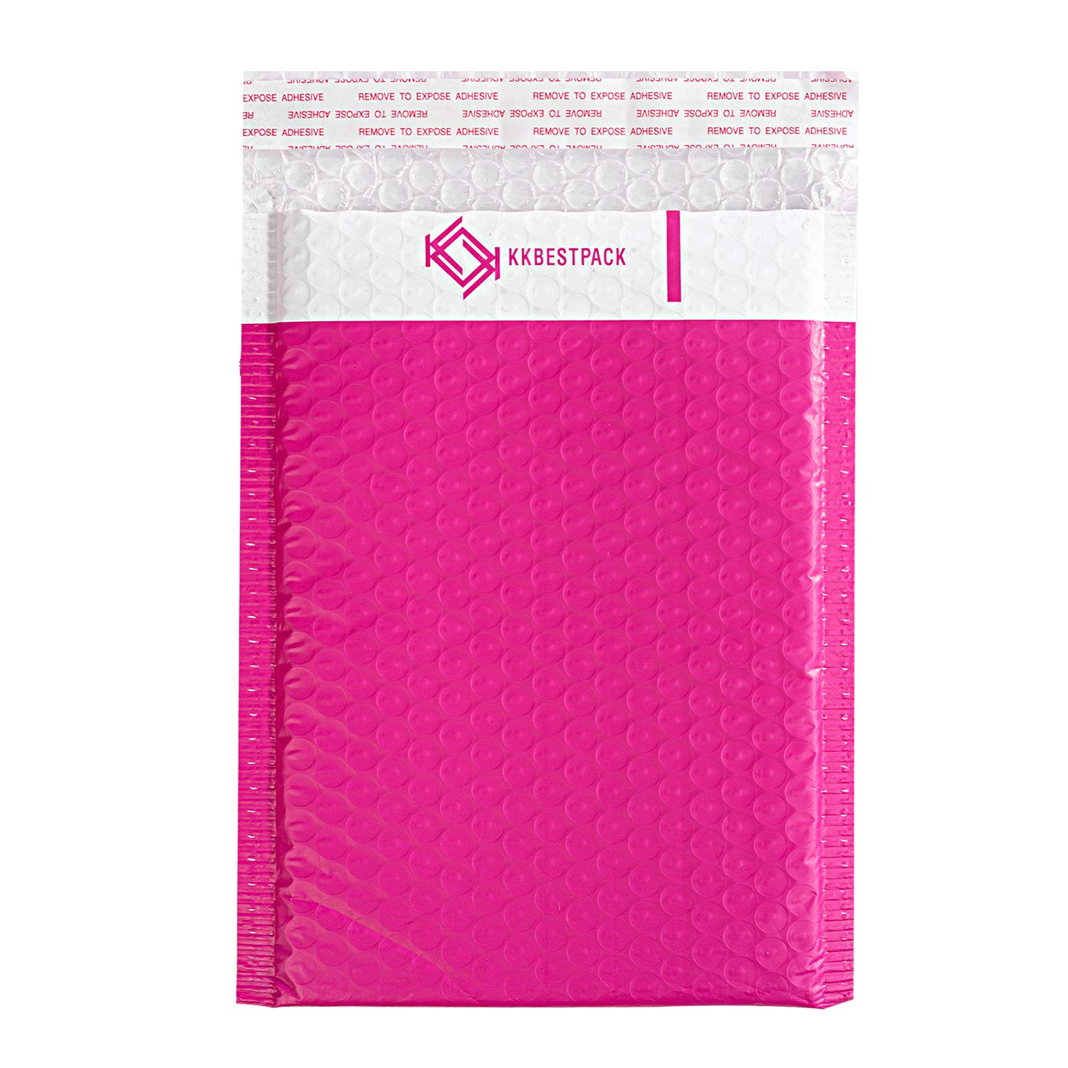 KKBESTPACK 6x10 Pink Poly Bubble Mailers Shipping Envelopes Pack of 25