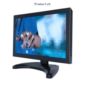 iChawk 10.1" inch PC Display 1920x1200 16:10 IPS Widescreen 720p 1080p Full HD HDMI-in VGA USB Metal Shell Industrial Four-Wire Resistive Touch Monitor LCD Screen with Built-in Speaker W101MT-59HR