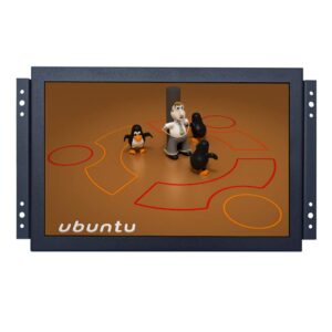 ichawk 10.1"inch display 1280x800 16:10 widescreen hdmi-in vga usb metal shell embedded open frame support linux ubuntu raspbian debian os touch lcd screen pc monitor with built-in speaker k101mt-59rl
