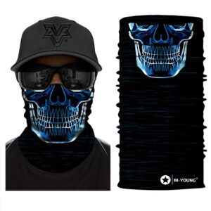 skull face mask bandanas, neck gaiter, headwear, magic scarf, headband for dust sun wind