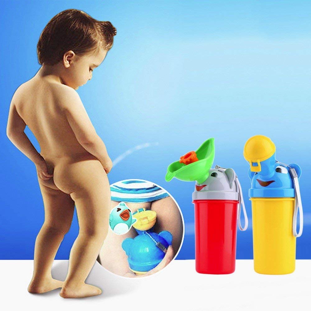 Emoly Portable Baby Child Potty Urinal Emergency Urinal Toilet for Camping Car Travel and Kid Potty Pee Training (Girls)