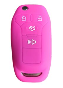 ford fusion key fob cover：key shell fit for ford fusion keyless remote case replacement 2013 2014 2015 2016 | | n5fa08taa 164r7986 (pink)