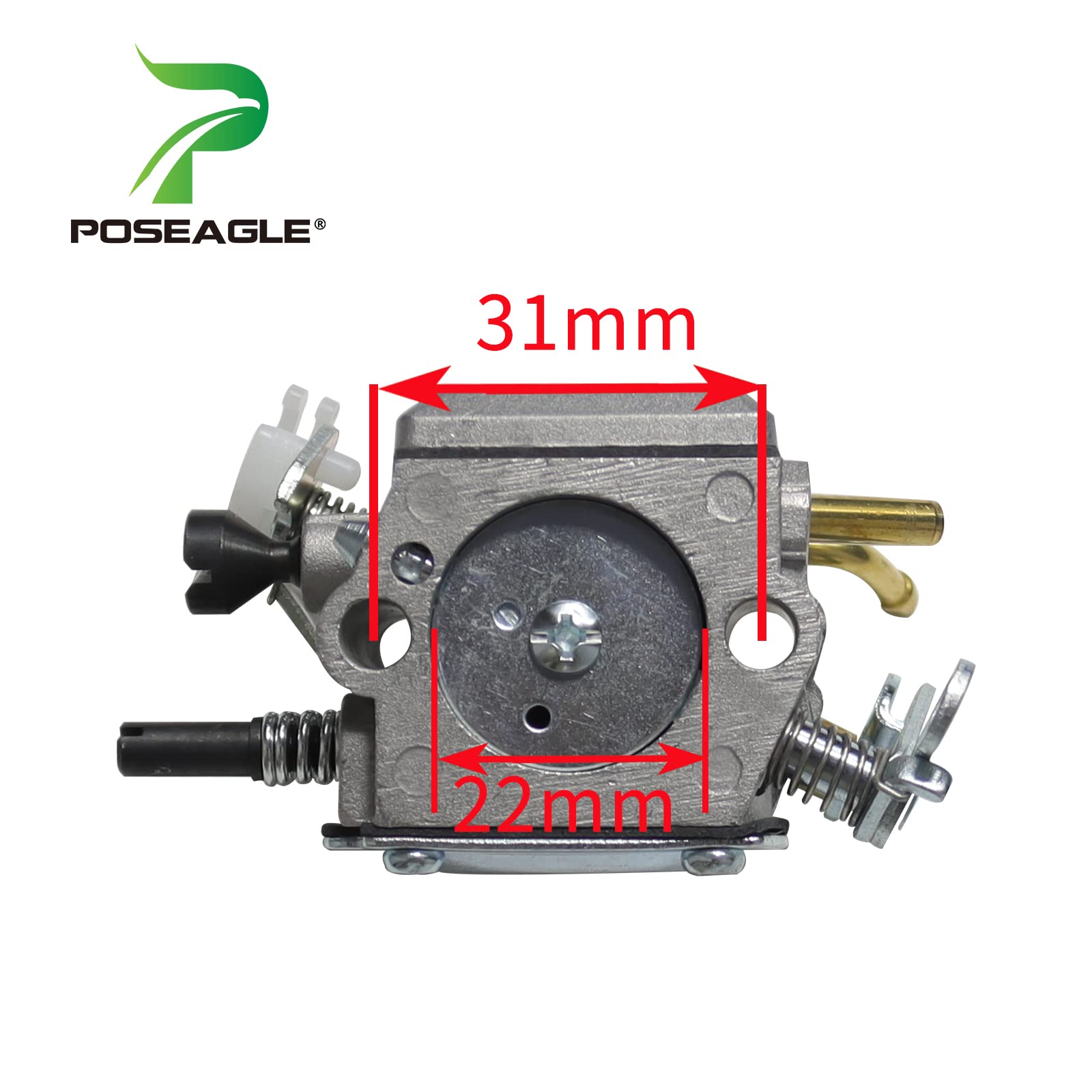 POSEAGLE 503281801 Carburetor with 575269103 Air Filter Assembly for Husqvarna 362 365 371 372 Chainsaw Replaces Husqvarna 5032818-01 5032832-03 503281801 503283203 Hd-12B