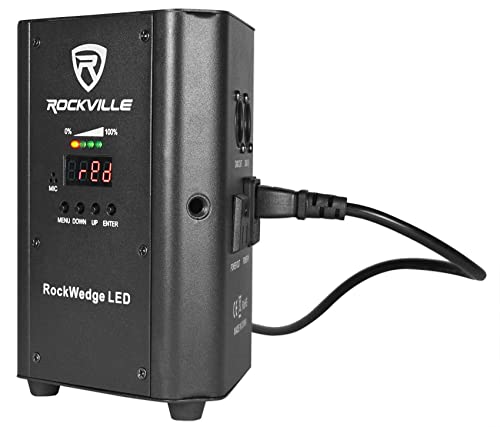 Rockville 54w RGBWA+UV Rechargeable Battery Wireless DMX Par Light (RockWedge LED)