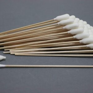 Ci Kyan 100pcs 6" Cleanroom Large Foam Over Cotton Bud Tipped Cleaning Swabs with Wooden Handle CK-FS916