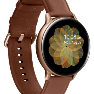 SAMSUNG Galaxy Watch Active2 Stainless Steel LTE Unlocked (ATT, Verizon, Tmobile, Sprint) Gold SM-R825U 44mm - (US Version & Warranty)