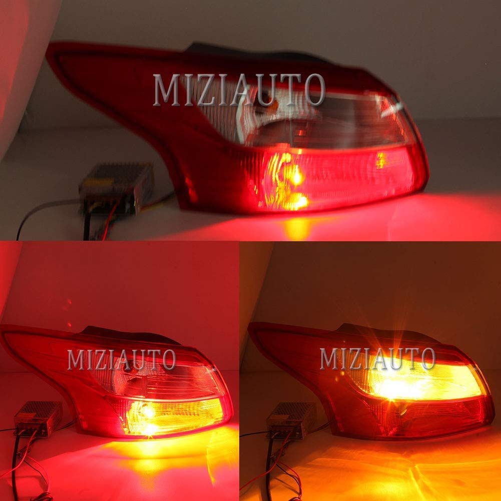 MZORANGE Tail Light Lamp Rear Brake Lamp Stop Indicator Light For Ford Focus Sedan 2012 2013 2014 with Bulb (Left Driver Side)