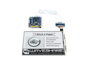 waveshare 7.8inch e-ink display hat compatible with raspberry pi4b/3b+/3b/2b/b+/a+/zero/zero w/wh/zero 2w 1872×1404 resolution it8951 controller usb/spi/i80 interface supports partial refresh