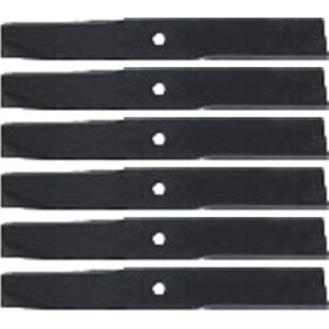 (6 pack) premium low lift replacement xht lawn mower blade fits toro/wheel horse 14-7799 | 19.25" x 2.5" / 0.625" hole