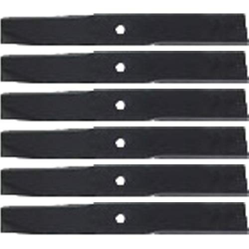 (6 Pack) Premium Low Lift Replacement XHT Lawn Mower Blade Fits Toro/Wheel Horse 14-7799 | 19.25" x 2.5" / 0.625" Hole