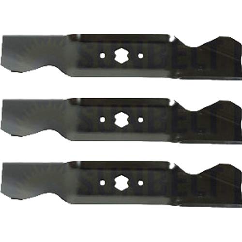 (3 Pack) Premium High Lift - Notched Replacement XHT Lawn Mower Blade Fits Toro/Wheel Horse 1120304 | 16.25" x 3" / H Pattern Hole