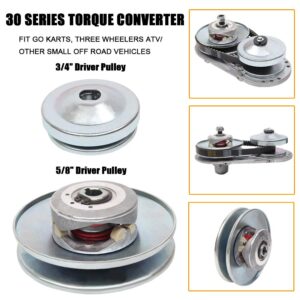 MOOSUN Torque Converter Go Kart Clutch Set 3/4 inch 12T #35 Chain