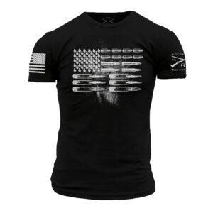 grunt style ammo flag men's t-shirt (xxx-large, black)