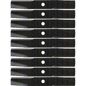 (9 pack) premium medium lift replacement xht lawn mower blade fits toro/wheel horse 107982 | 14" x 2" / 0.6875" hole