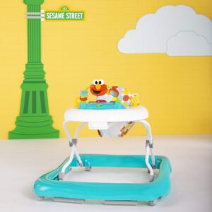 Bright Starts Sesame Street I Spot Elmo! Baby Activity Center & Walker - Easy-Fold Frame and 30+ Songs and Sounds by Elmo and Friends, 6-12 Months