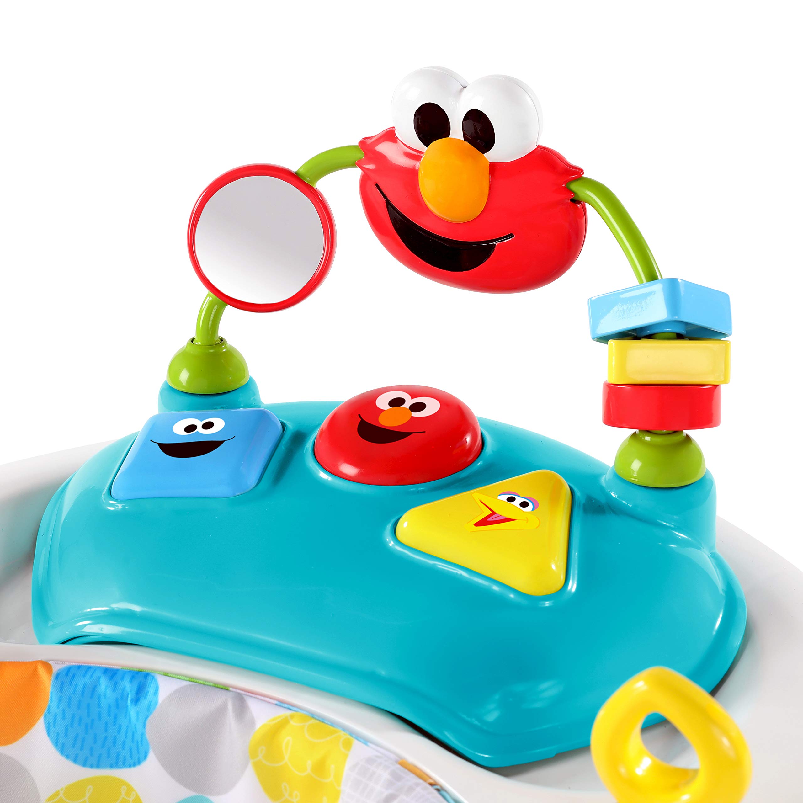 Bright Starts Sesame Street I Spot Elmo! Baby Activity Center & Walker - Easy-Fold Frame and 30+ Songs and Sounds by Elmo and Friends, 6-12 Months