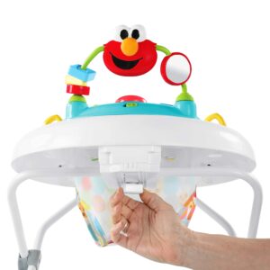 Bright Starts Sesame Street I Spot Elmo! Baby Activity Center & Walker - Easy-Fold Frame and 30+ Songs and Sounds by Elmo and Friends, 6-12 Months