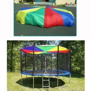 AMYESE 12ft Kids Team Game Rainbow Parachute, Outdoor Party Group Cooperative Games, Family Get-Together Entertainment