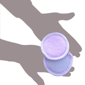 Microfiber Facial Scrubbers Reusable Makeup Remover Pads - Washable Reusable Cotton Pads - Cloth Cotton Rounds Acne Control Reusable Face Scrubber Pad For Cleansing & Face Exfoliator Pad (3 Per Pack)