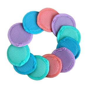 Microfiber Facial Scrubbers Reusable Makeup Remover Pads - Washable Reusable Cotton Pads - Cloth Cotton Rounds Acne Control Reusable Face Scrubber Pad For Cleansing & Face Exfoliator Pad (3 Per Pack)