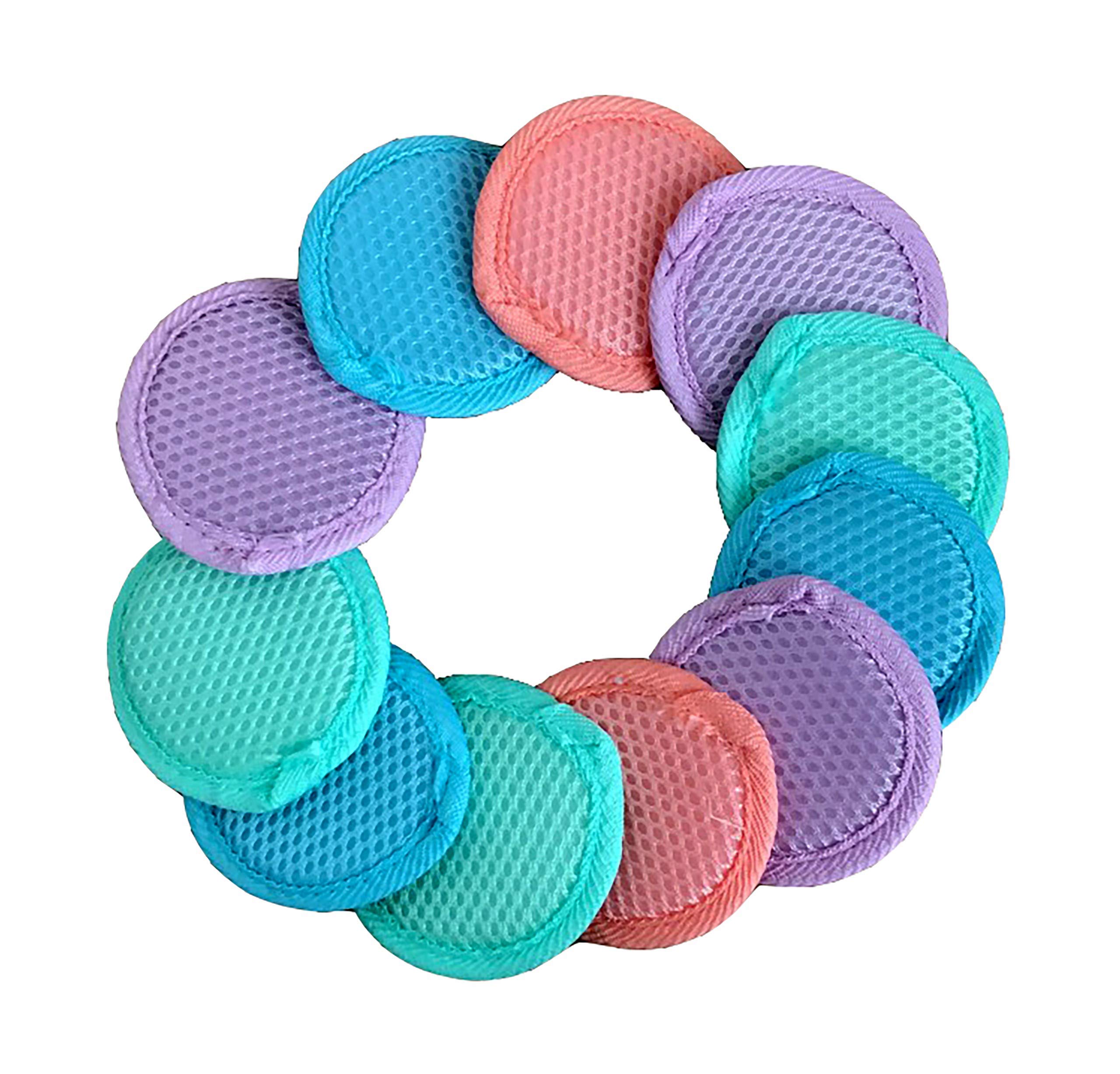 Microfiber Facial Scrubbers Reusable Makeup Remover Pads - Washable Reusable Cotton Pads - Cloth Cotton Rounds Acne Control Reusable Face Scrubber Pad For Cleansing & Face Exfoliator Pad (3 Per Pack)