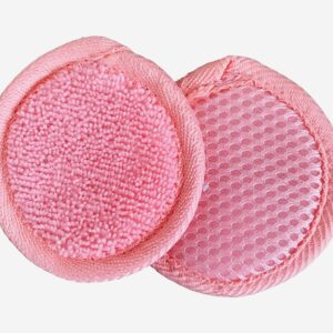 Microfiber Facial Scrubbers Reusable Makeup Remover Pads - Washable Reusable Cotton Pads - Cloth Cotton Rounds Acne Control Reusable Face Scrubber Pad For Cleansing & Face Exfoliator Pad (3 Per Pack)