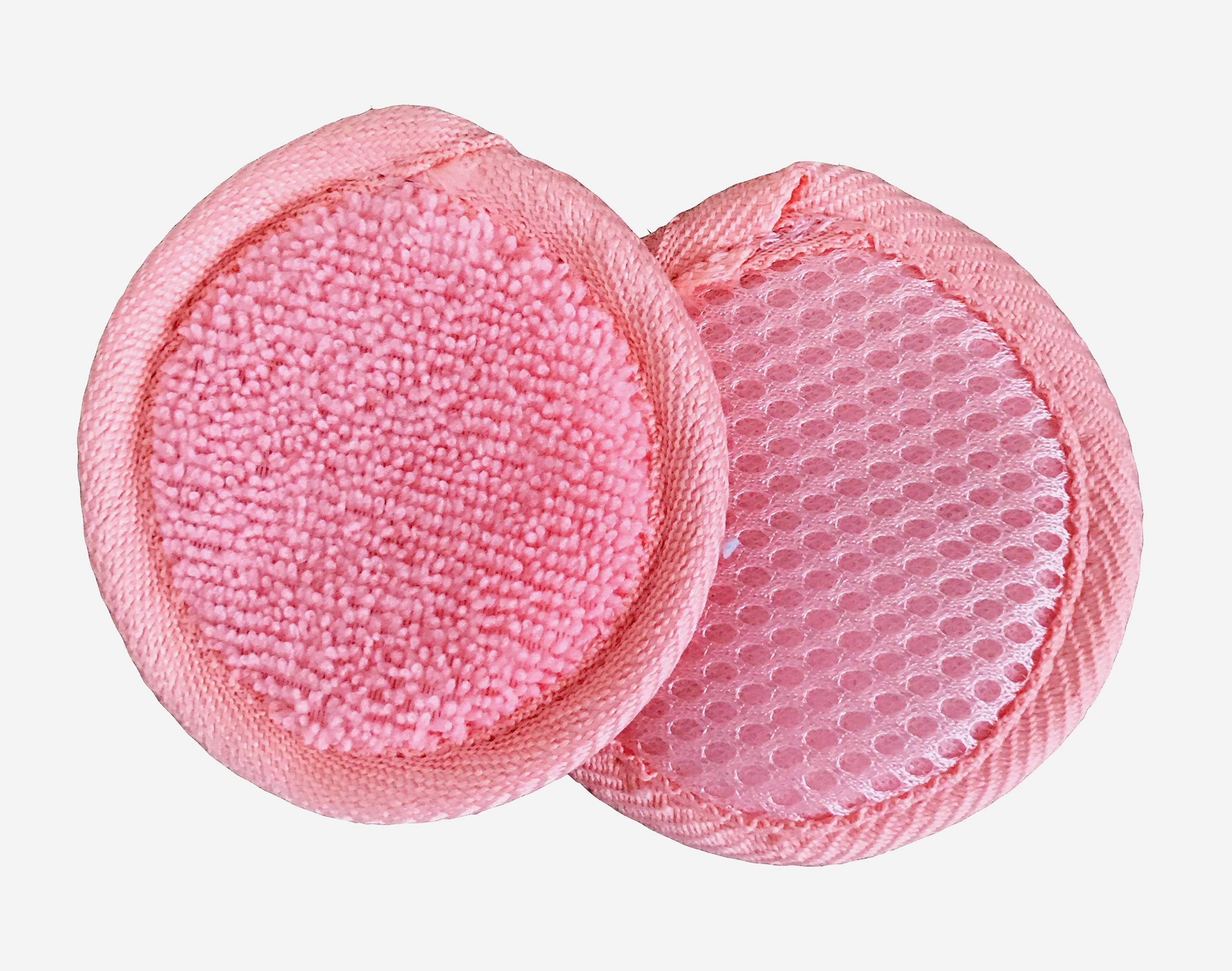 Microfiber Facial Scrubbers Reusable Makeup Remover Pads - Washable Reusable Cotton Pads - Cloth Cotton Rounds Acne Control Reusable Face Scrubber Pad For Cleansing & Face Exfoliator Pad (3 Per Pack)