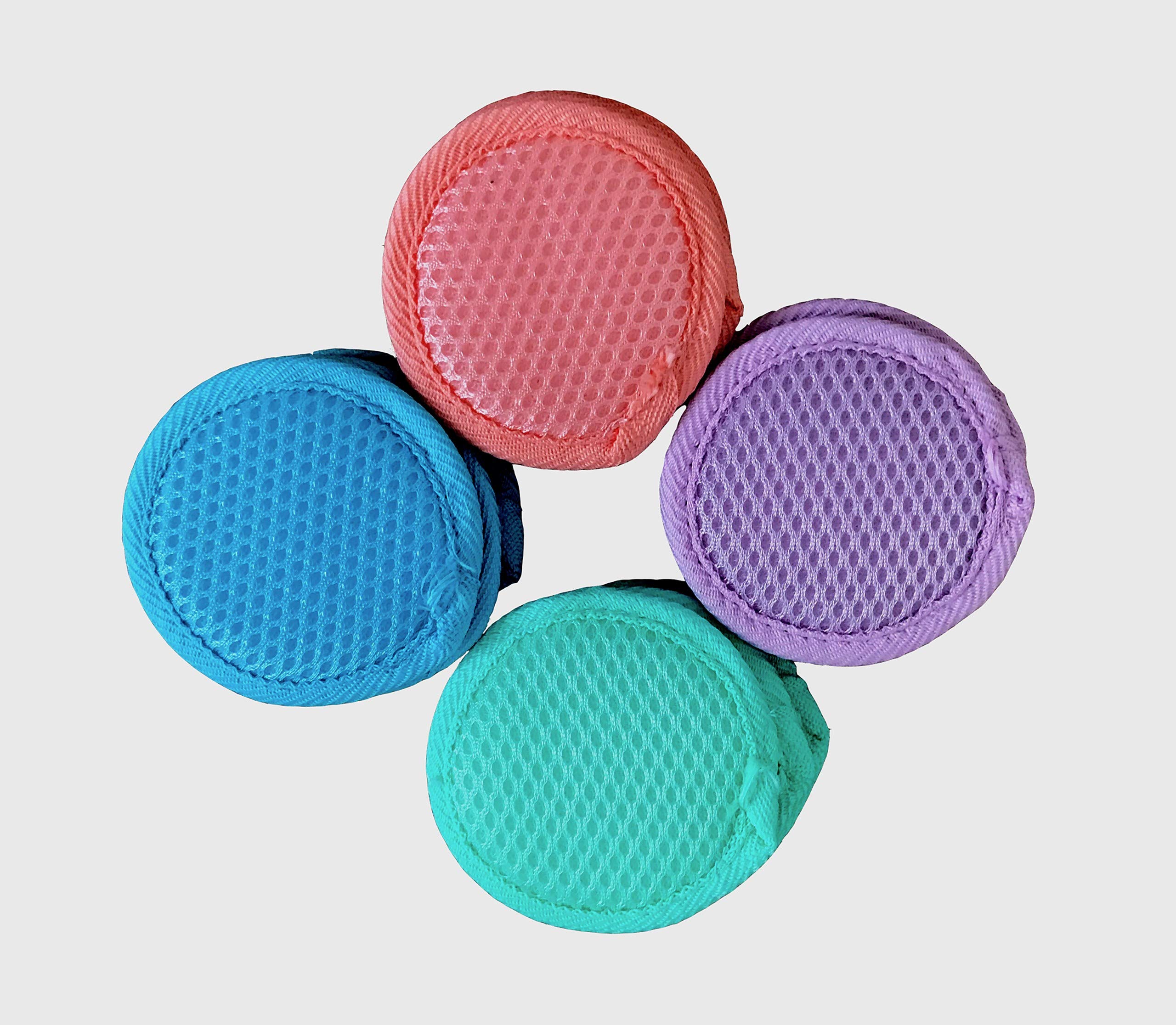 Microfiber Facial Scrubbers Reusable Makeup Remover Pads - Washable Reusable Cotton Pads - Cloth Cotton Rounds Acne Control Reusable Face Scrubber Pad For Cleansing & Face Exfoliator Pad (3 Per Pack)