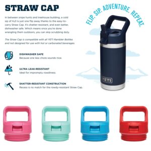 YETI Rambler Jr. 12 oz Kids Bottle, with Straw Cap, Navy