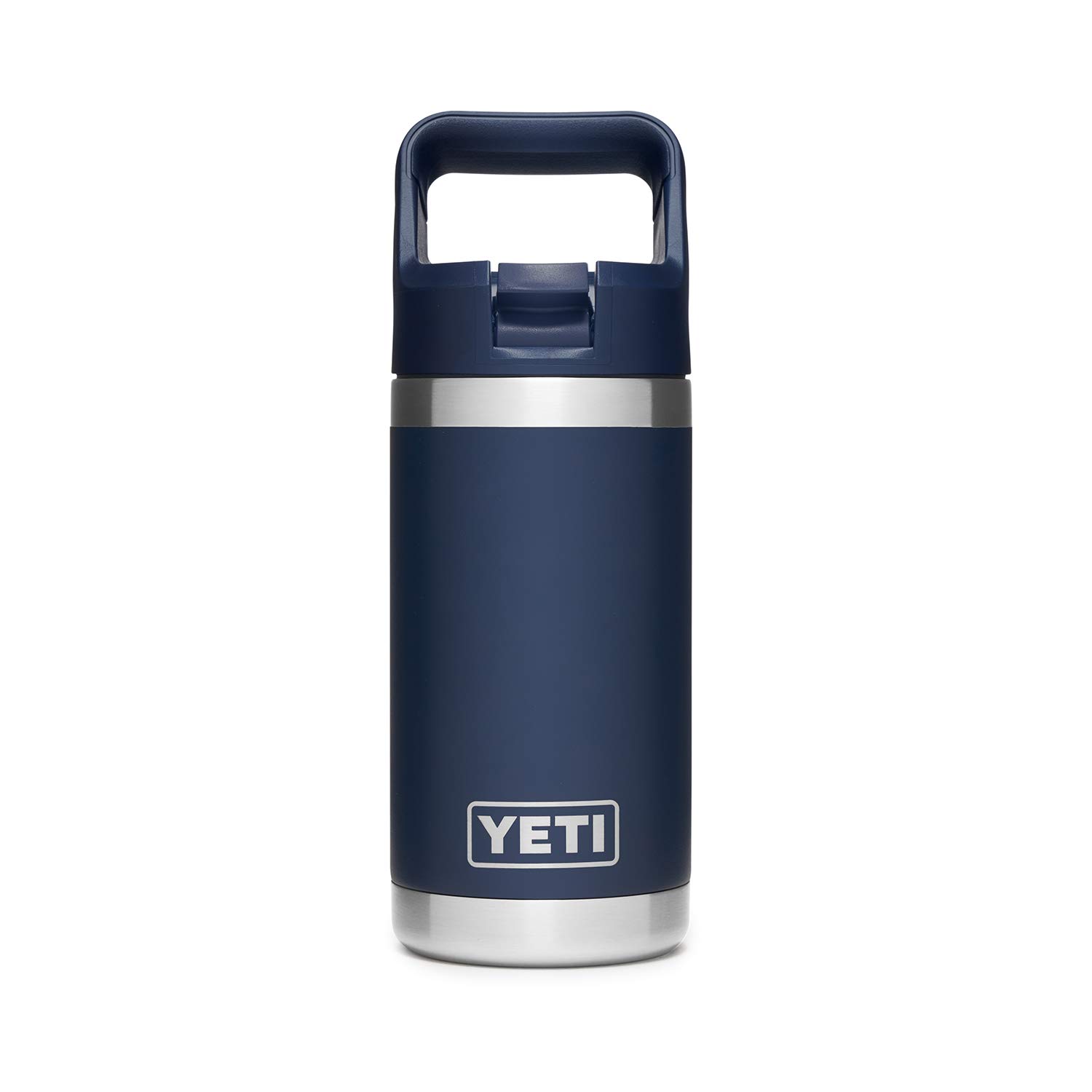 YETI Rambler Jr. 12 oz Kids Bottle, with Straw Cap, Navy