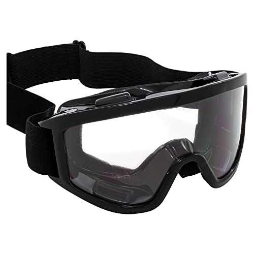 Birdz Eyewear Vulture Padded Riding + Ski Goggles - Fit Over Most Eyewear - Clear Lenses