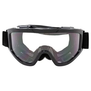 Birdz Eyewear Vulture Padded Riding + Ski Goggles - Fit Over Most Eyewear - Clear Lenses