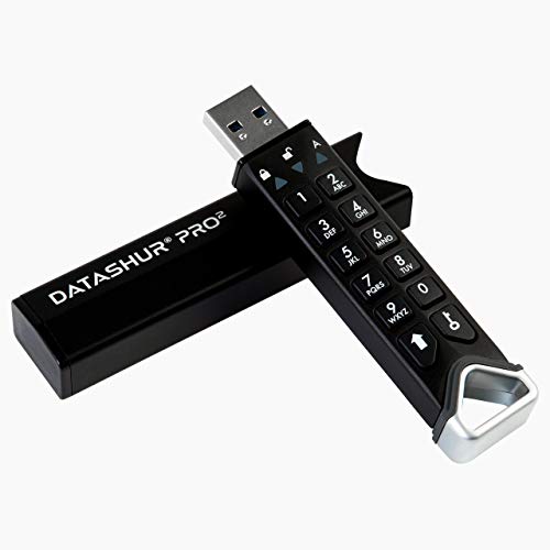 iStorage datAshur PRO2 128 GB | Secure Flash Drive | FIPS 140-2 Level 3 Certified | Password protected | Dust/Water-Resistant