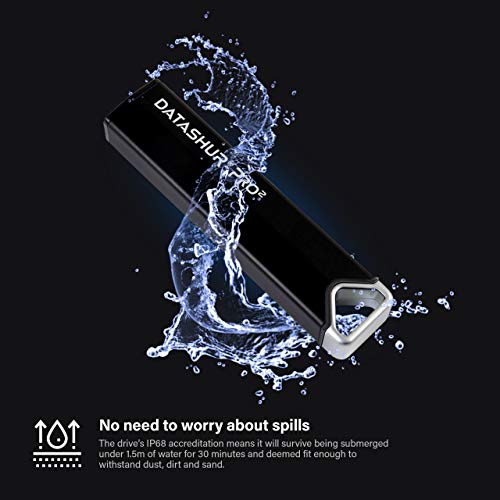 iStorage datAshur PRO2 128 GB | Secure Flash Drive | FIPS 140-2 Level 3 Certified | Password protected | Dust/Water-Resistant