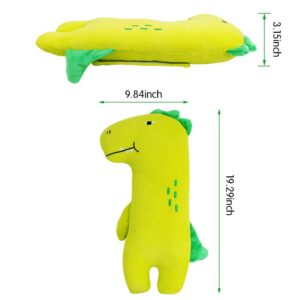 Seatbelt Pillow for Kids, Dinosaur Car Pillow for Kids, Toddler Seat Belt Cushion Seatbelt Cover, Animal Travel Car Seat Strap Cover Head Neck Support Vehicle Shoulder Pad for Baby Girl Boy Car Toy