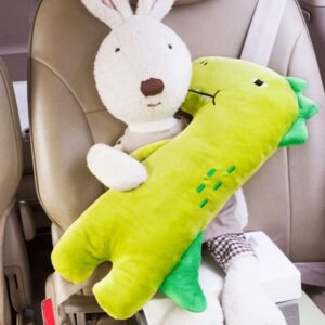 Seatbelt Pillow for Kids, Dinosaur Car Pillow for Kids, Toddler Seat Belt Cushion Seatbelt Cover, Animal Travel Car Seat Strap Cover Head Neck Support Vehicle Shoulder Pad for Baby Girl Boy Car Toy