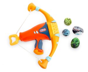 little tikes mighty blasters mighty bow toy blaster with 4 soft power pods, multicolor, model: