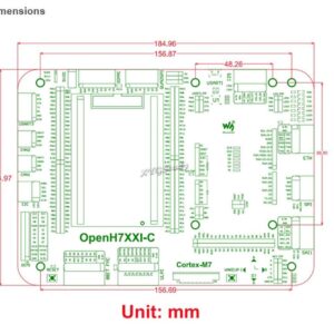 OpenH743I-C Standard, STM32H7 STM32 Development Board Designed for The STM32H743IIT6 Microcontroller Including Mother Board and CoreH743I MCU Core Module @XYGStudy (OpenH743I-C Standard)