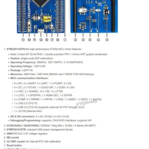 OpenH743I-C Standard, STM32H7 STM32 Development Board Designed for The STM32H743IIT6 Microcontroller Including Mother Board and CoreH743I MCU Core Module @XYGStudy (OpenH743I-C Standard)